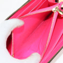 LOUIS VUITTON Monogram Graffiti Zippy Wallet Wallet Pink M93710 Auth 154028V-10