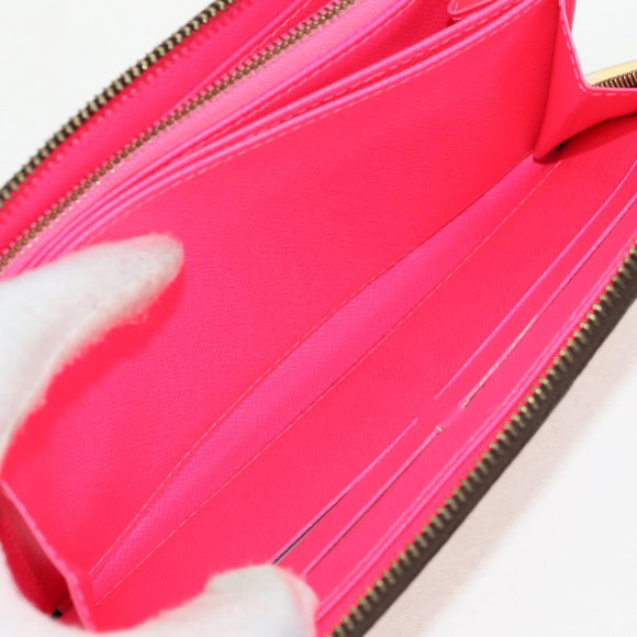 LOUIS VUITTON Monogram Graffiti Zippy Wallet Wallet Pink M93710 Auth 154028V