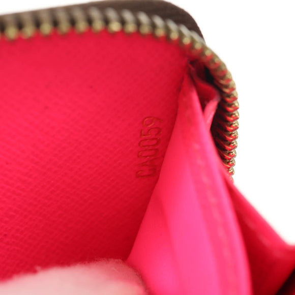 LOUIS VUITTON Monogram Graffiti Zippy Wallet Wallet Pink M93710 Auth 154028V