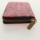 LOUIS VUITTON Monogram Graffiti Zippy Wallet Wallet Pink M93710 Auth 154028V-3