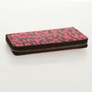 LOUIS VUITTON Monogram Graffiti Zippy Wallet Wallet Pink M93710 Auth 154028V-5
