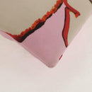 CHANEL Choco Bar Hand Bag Canvas Gold Pink CC Auth 154030M-13