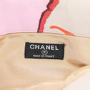 CHANEL Choco Bar Hand Bag Canvas Gold Pink CC Auth 154030M-15