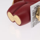 LOUIS VUITTON Monogram Vivienne Bijoux Sac Gaston Charm Red M00346 Auth 154031SM-14