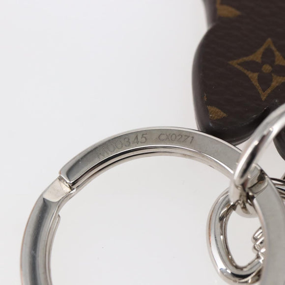 LOUIS VUITTON Monogram Porte Cles Squirrel Schlüsselanhänger M00345 LV Auth 154032SAM
