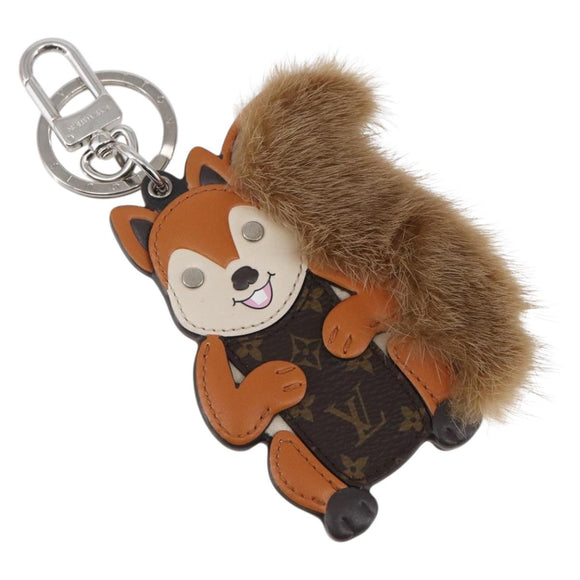 LOUIS VUITTON Monogram Porte Cles Squirrel Schlüsselanhänger M00345 LV Auth 154032SAM