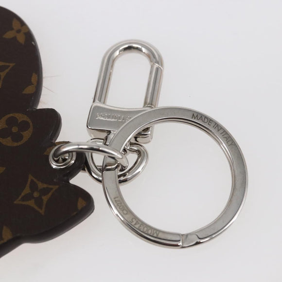 LOUIS VUITTON Monogram Porte Cles Squirrel Schlüsselanhänger M00345 LV Auth 154032SAM