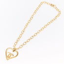 CHANEL COCO Mark Necklace metal Gold Tone CC Auth 154033SAV-10