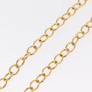 CHANEL COCO Mark Necklace metal Gold Tone CC Auth 154033SAV-14