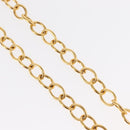 CHANEL COCO Mark Necklace metal Gold Tone CC Auth 154033SAV-5
