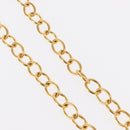 CHANEL COCO Mark Necklace metal Gold Tone CC Auth 154033SAV-6