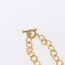 CHANEL COCO Mark Necklace metal Gold Tone CC Auth 154033SAV-9