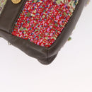 CHANEL Girl Chanel Shoulder Bag Tweed Multicolor Gold CC Auth 154036SAM-11