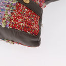 CHANEL Girl Chanel Shoulder Bag Tweed Multicolor Gold CC Auth 154036SAM-12