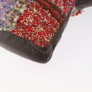 CHANEL Girl Chanel Shoulder Bag Tweed Multicolor Gold CC Auth 154036SAM-14