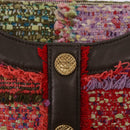 CHANEL Girl Chanel Shoulder Bag Tweed Multicolor Gold CC Auth 154036SAM-15