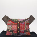 CHANEL Girl Chanel Shoulder Bag Tweed Multicolor Gold CC Auth 154036SAM-26