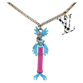 LOUIS VUITTON LV Animals Necklace metal Gold Tone MP2928 LV Auth 154037SAM