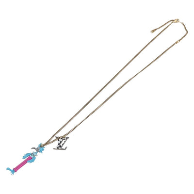 LOUIS VUITTON LV Animals Necklace metal Gold Tone MP2928 LV Auth 154037SAM - 0