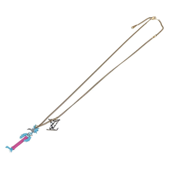 LOUIS VUITTON LV Animals Necklace metal Gold Tone MP2928 LV Auth 154037SAM