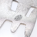 CHANEL Airline Mirror Brooch metal Silver CC Auth 154038V-11