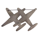 CHANEL Airline Mirror Brooch metal Silver CC Auth 154038V-6