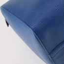 LOUIS VUITTON Epi Keepall 50 Boston Bag Blue M42965 LV Auth 154039V-14