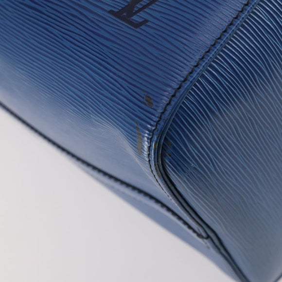 LOUIS VUITTON Epi Keepall 50 Boston Bag Blue M42965 LV Auth 154039V