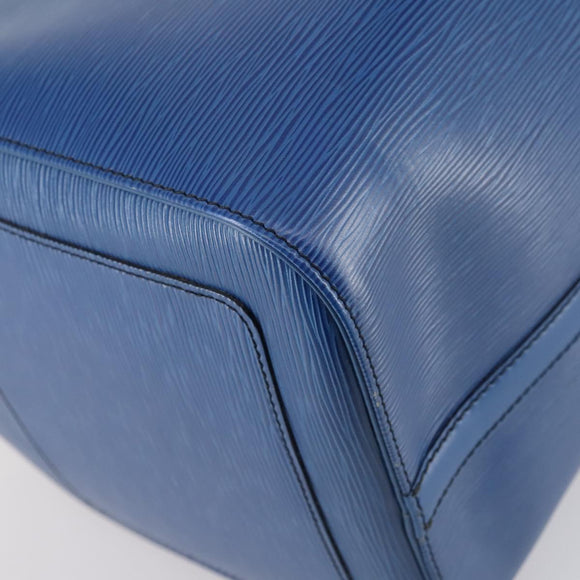 LOUIS VUITTON Epi Keepall 50 Boston Bag Blue M42965 LV Auth 154039V