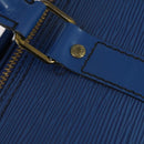 LOUIS VUITTON Epi Keepall 50 Boston Bag Blue M42965 LV Auth 154039V-17