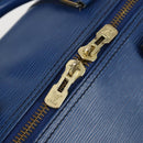 LOUIS VUITTON Epi Keepall 50 Boston Bag Blue M42965 LV Auth 154039V-10