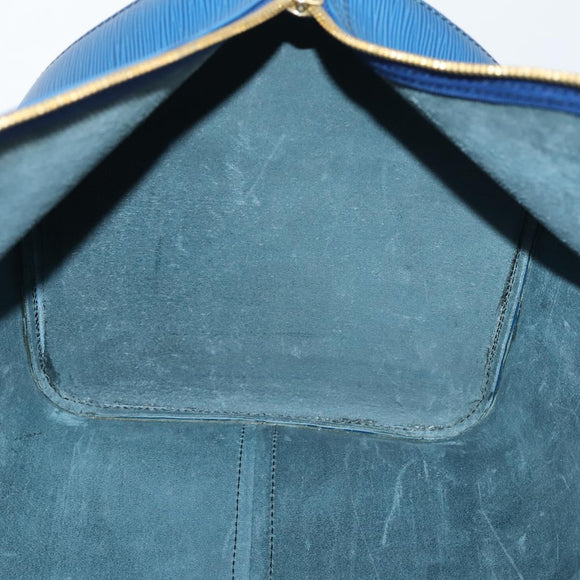 LOUIS VUITTON Epi Keepall 50 Boston Bag Blue M42965 LV Auth 154039V