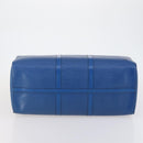 LOUIS VUITTON Epi Keepall 50 Boston Bag Blue M42965 LV Auth 154039V-5