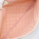 CHANEL Matelasse Clutch Bag Canvas White Silver CC Auth 154040-14