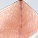 CHANEL Matelasse Clutch Bag Canvas White Silver CC Auth 154040-15