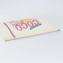 CHANEL Matelasse Clutch Bag Canvas White Silver CC Auth 154040-6