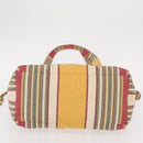 CHANEL Tote Bag Canvas Multicolor Gold CC Auth 154043-10