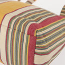 CHANEL Tote Bag Canvas Multicolor Gold CC Auth 154043-12