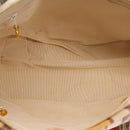 CHANEL Tote Bag Canvas Multicolor Gold CC Auth 154043-10