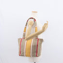 CHANEL Tote Bag Canvas Multicolor Gold CC Auth 154043-24