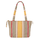 CHANEL Tote Bag Canvas Multicolor Gold CC Auth 154043-13