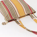 CHANEL Tote Bag Canvas Multicolor Gold CC Auth 154043-7