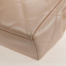 CHANEL Matelasse Hand Bag Leather Pink Silver CC Auth 154045V-13
