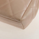 CHANEL Matelasse Hand Bag Leather Pink Silver CC Auth 154045V-15