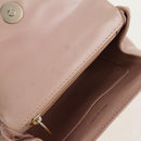 CHANEL Matelasse Hand Bag Leather Pink Silver CC Auth 154045V-18