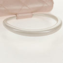 CHANEL Matelasse Hand Bag Leather Pink Silver CC Auth 154045V-8