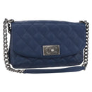 CHANEL Matelasse Chain Shoulder Bag Caviar Skin Navy CC Auth 154046SAM-1