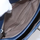 CHANEL Matelasse Chain Shoulder Bag Caviar Skin Navy CC Auth 154046SAM-17