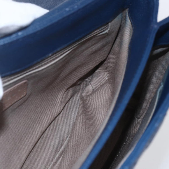 CHANEL Matelasse Chain Shoulder Bag Caviar Skin Navy CC Auth 154046SAM