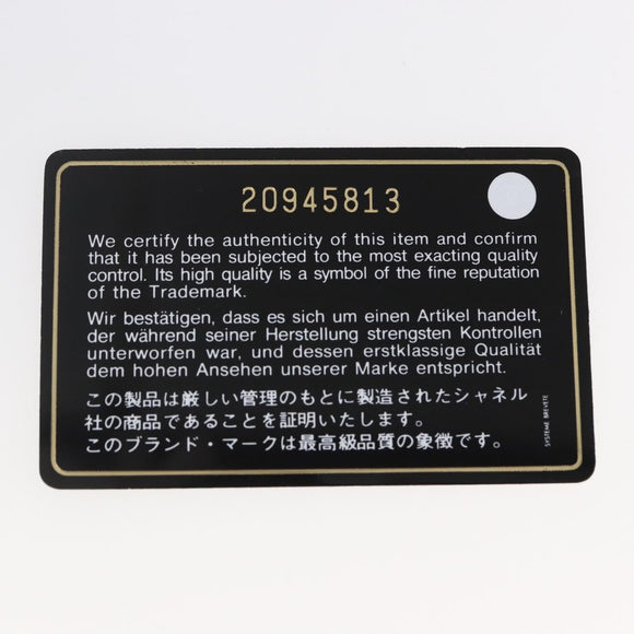 CHANEL Matelasse Chain Shoulder Bag Caviar Skin Navy CC Auth 154046SAM